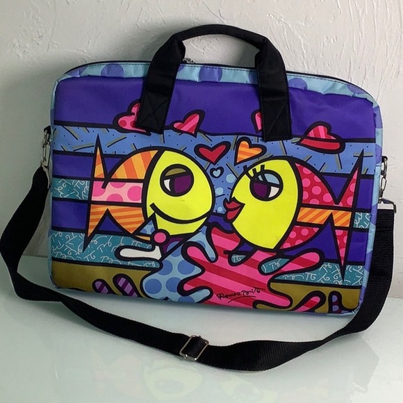 Brito Romero Brito Deeply in love Laptop padded bag micro fiber laptop sleeve - Picture 4 of 10